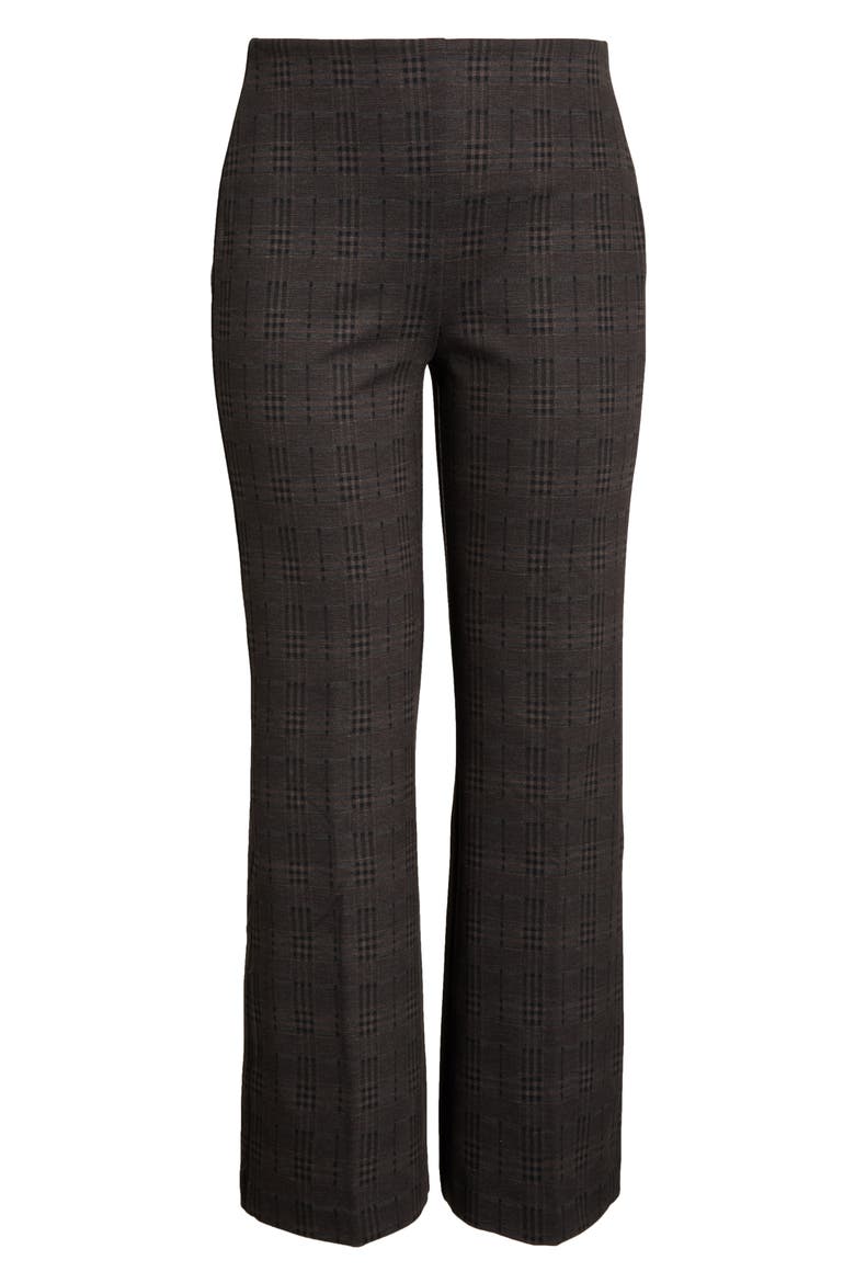 Plaid High Waist Ponte Knit Pants, Alternate, color, AM PLAID