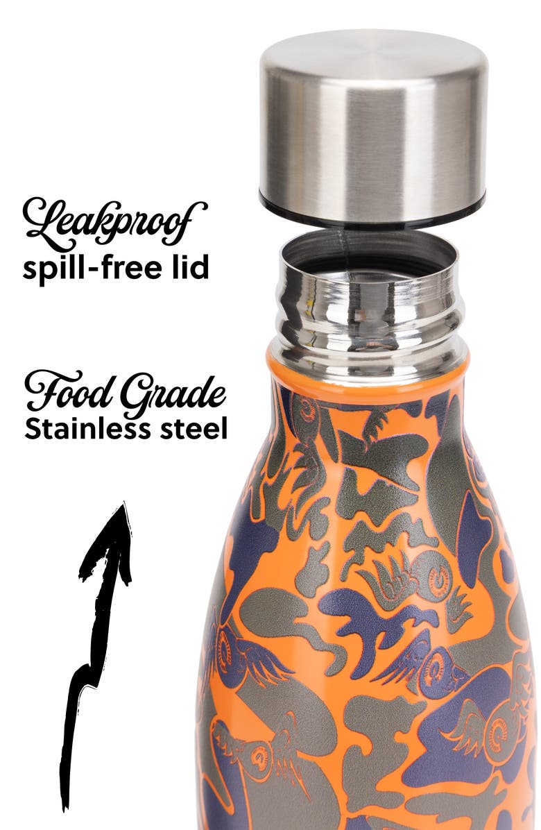 Von Dutch BPA Free 24oz Hydration Stainless Steel Bottle, Alternate, color, Camoscope