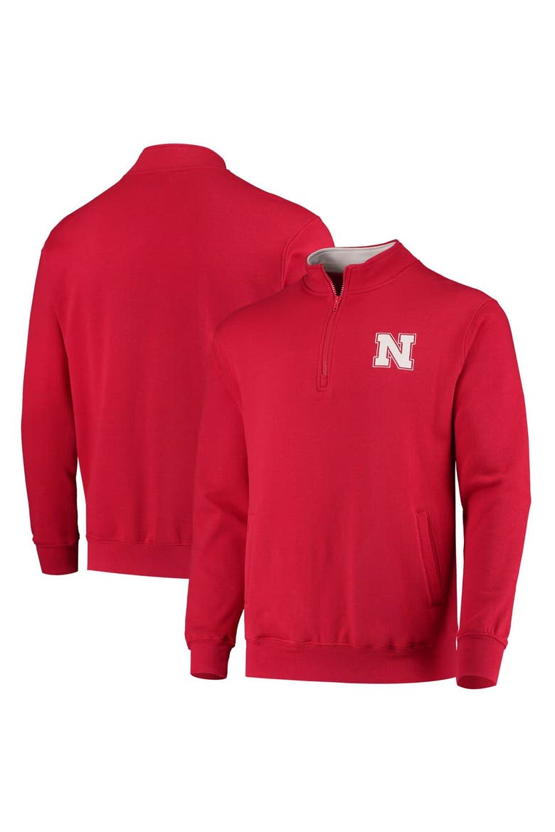 Men's Colosseum Scarlet Nebraska Huskers Tortugas Logo Quarter-Zip Jacket, Main, color, Scarlet