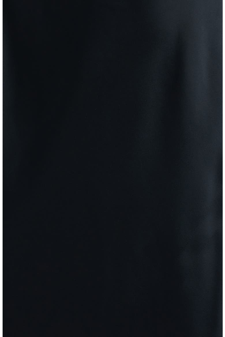 Talissa Sequin Sleeveless Satin Maxi Dress, Alternate, color, BLACK