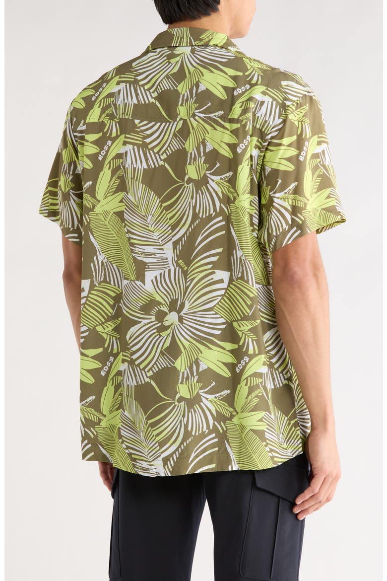 Beach Camp Shirt, Alternate, color, MED GRN