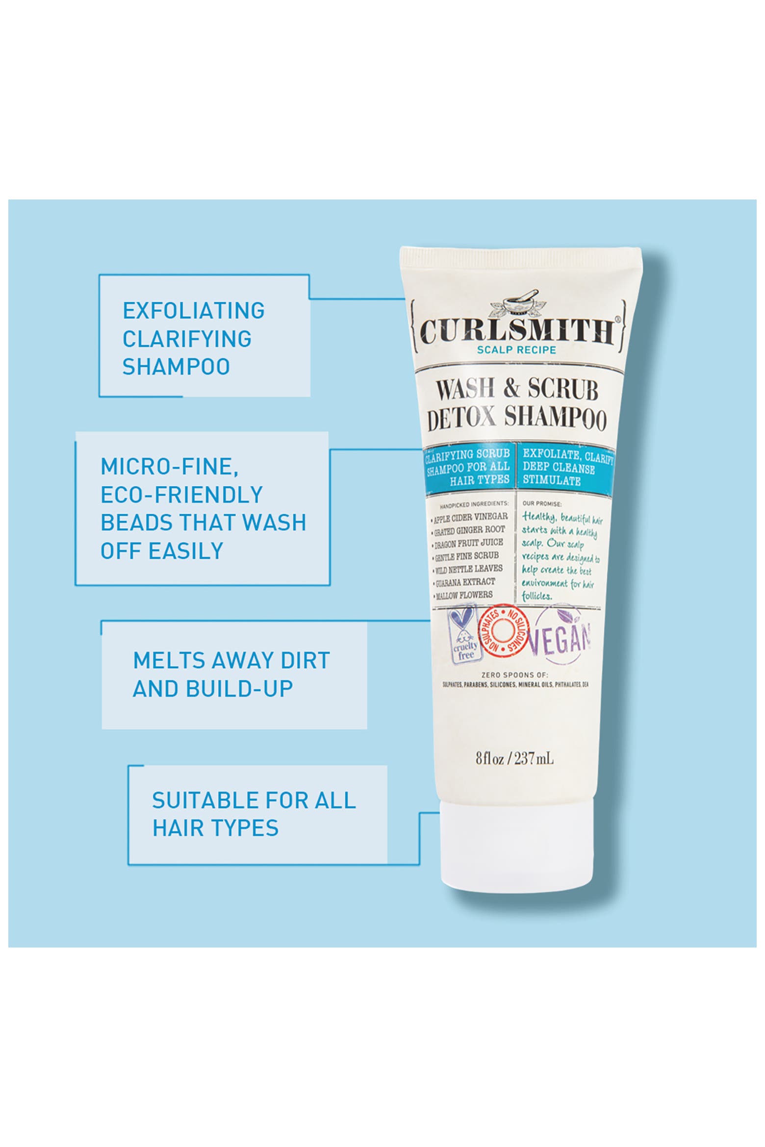 Wash Rack System CURLSMITH Wash & Scrub Detox Shampoo | Nordstromrack