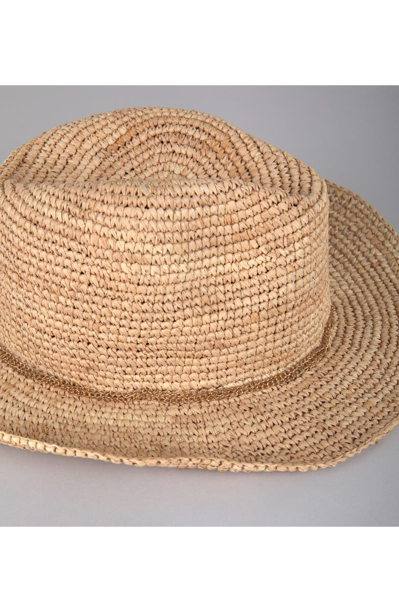 Eugenia Kim Winona Raffia Cowboy Hat, Alternate, color, Camel
