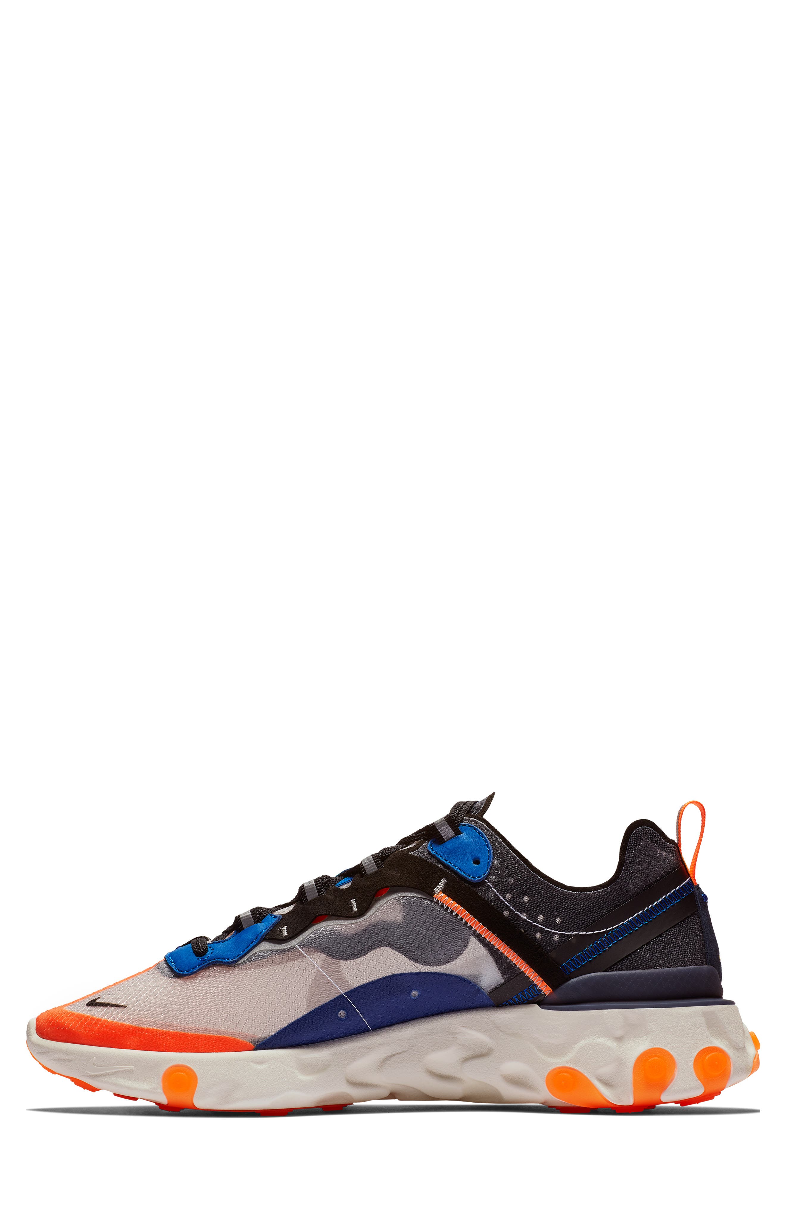 React Element 87 Sneaker, Alternate, color, WOLF GREY/ BLACK/ THUNDER BLUE