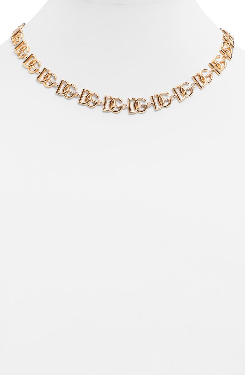 Dolce&Gabbana Logo Link Necklace, Alternate, color, 