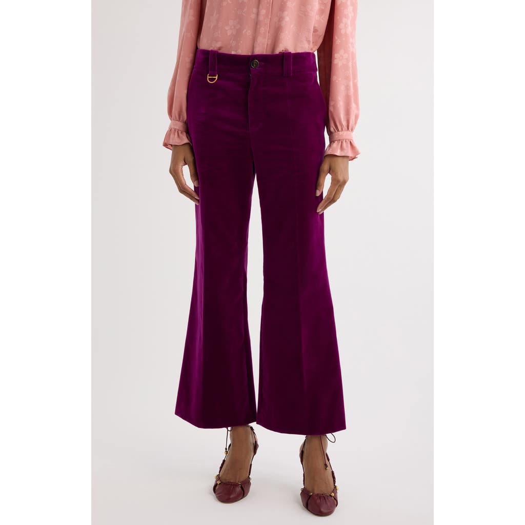 Chloé Purple Cotton Pants In Pansy Purple