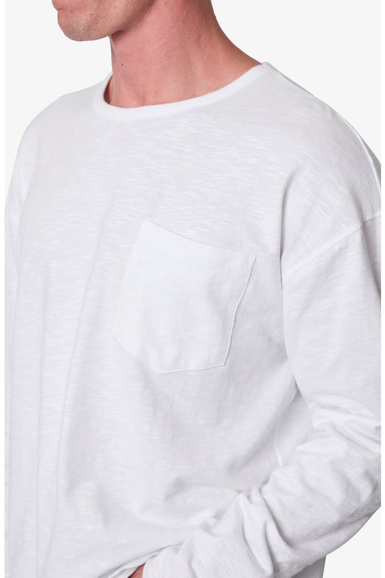 Slouchy Pocket Long Sleeve T-Shirt, Alternate, color, WHITE