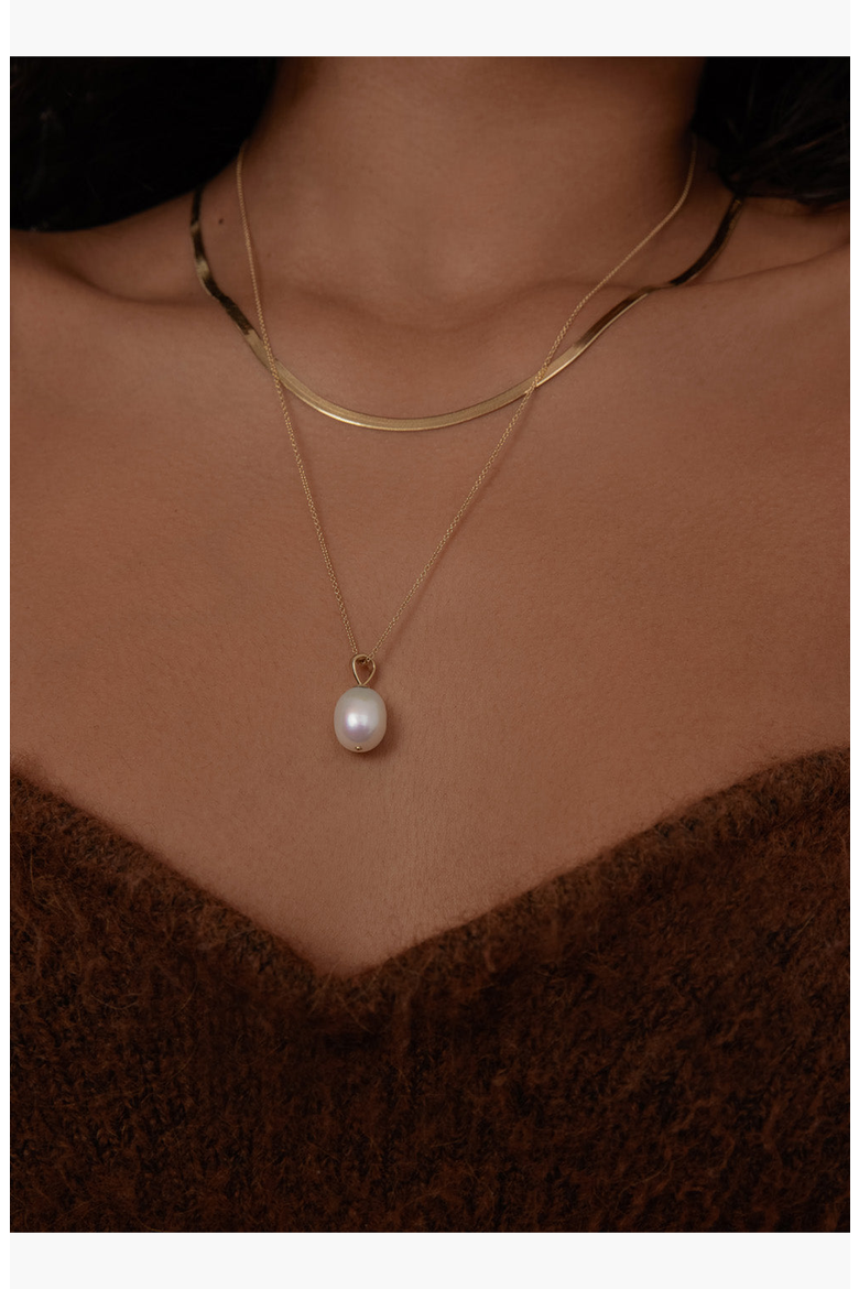 Carter Herringbone Chain Necklace, Alternate, color, 18-20 inch