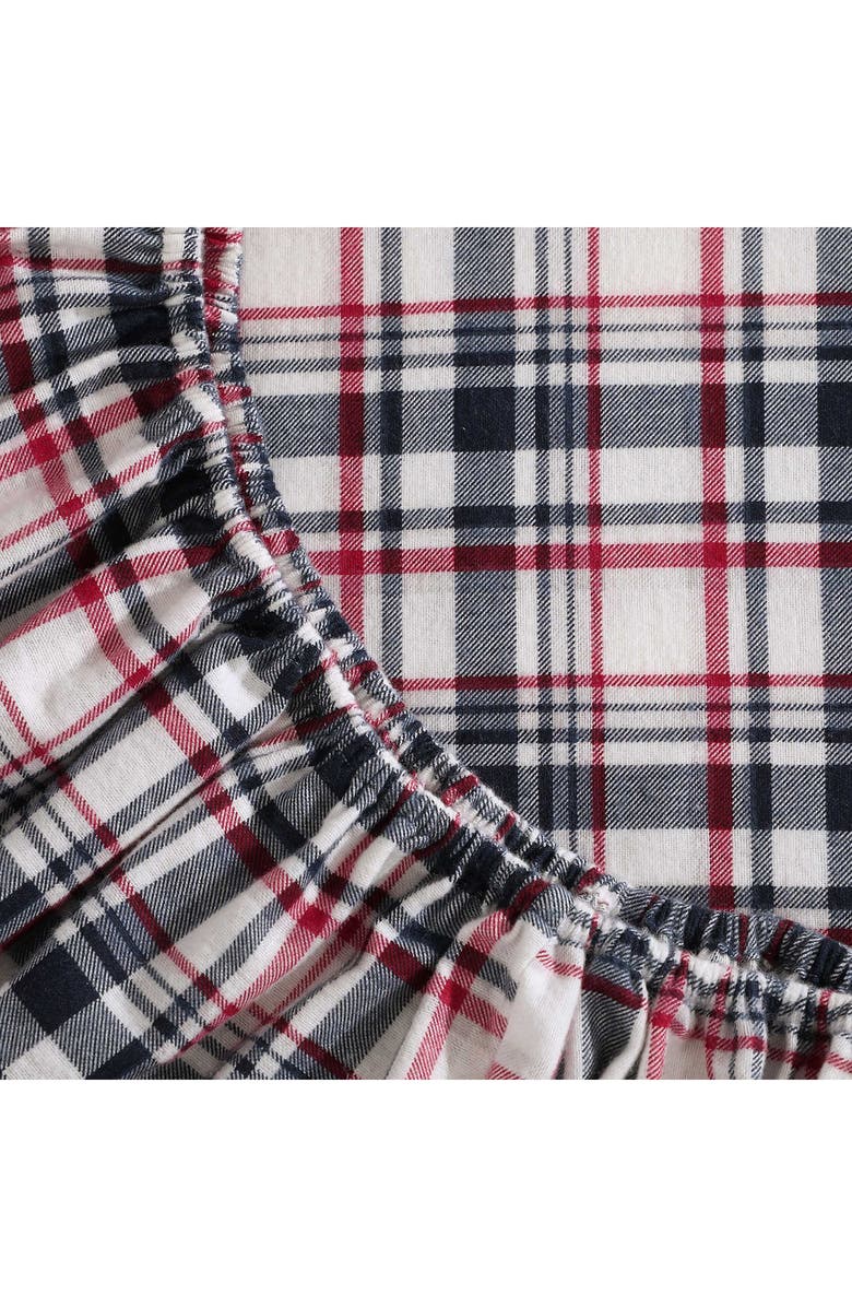 Tommy Hilfiger Glenbrook Plaid Cotton Flannel Sheet Set, Alternate, color, Navy Blue/ Garnet Red