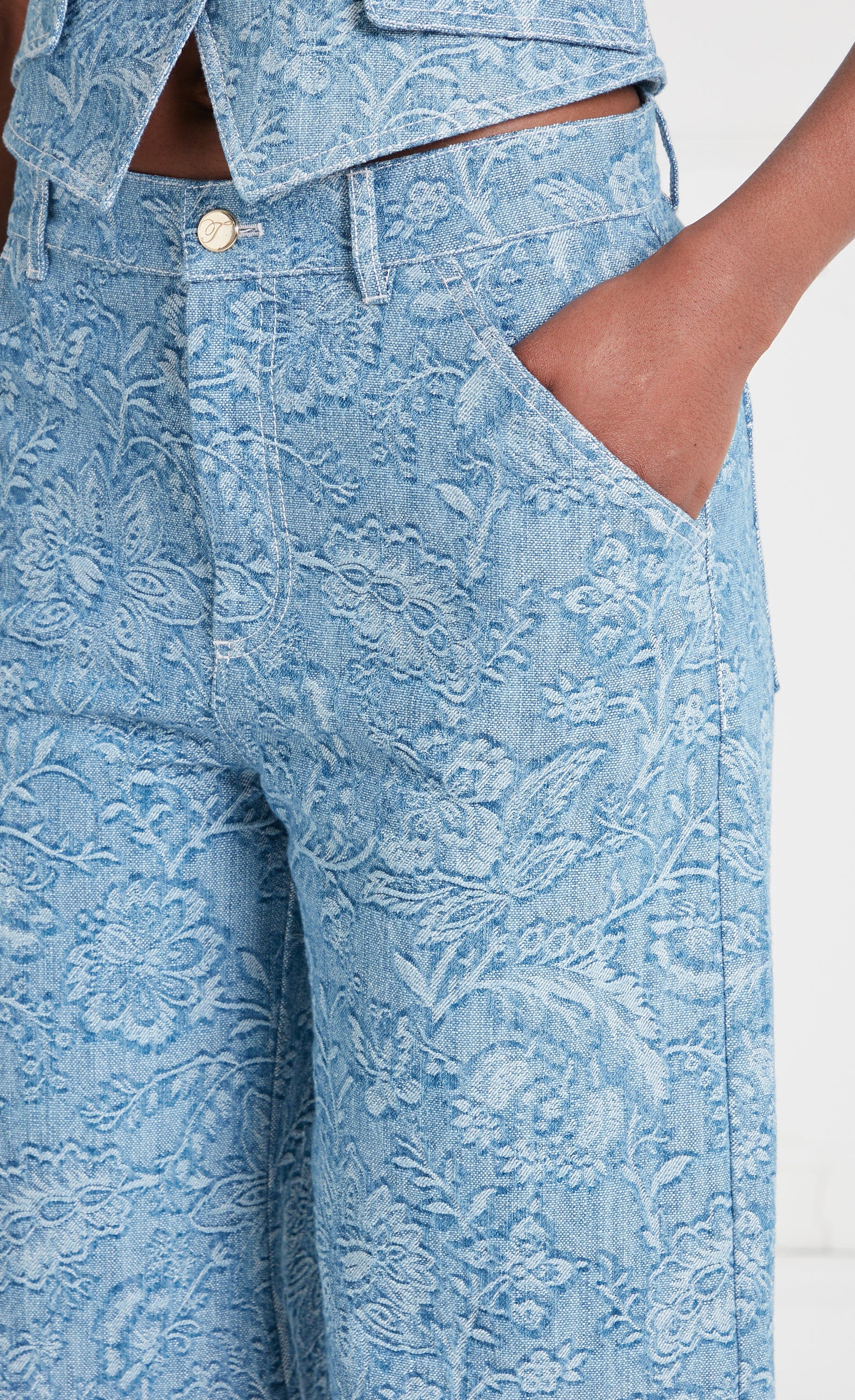 Francis Denim Wide Leg Jeans - image 2