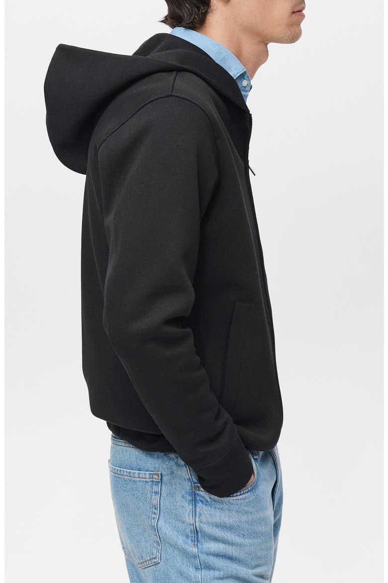 Zip-Up Hoodie, Alternate, color, BLACK