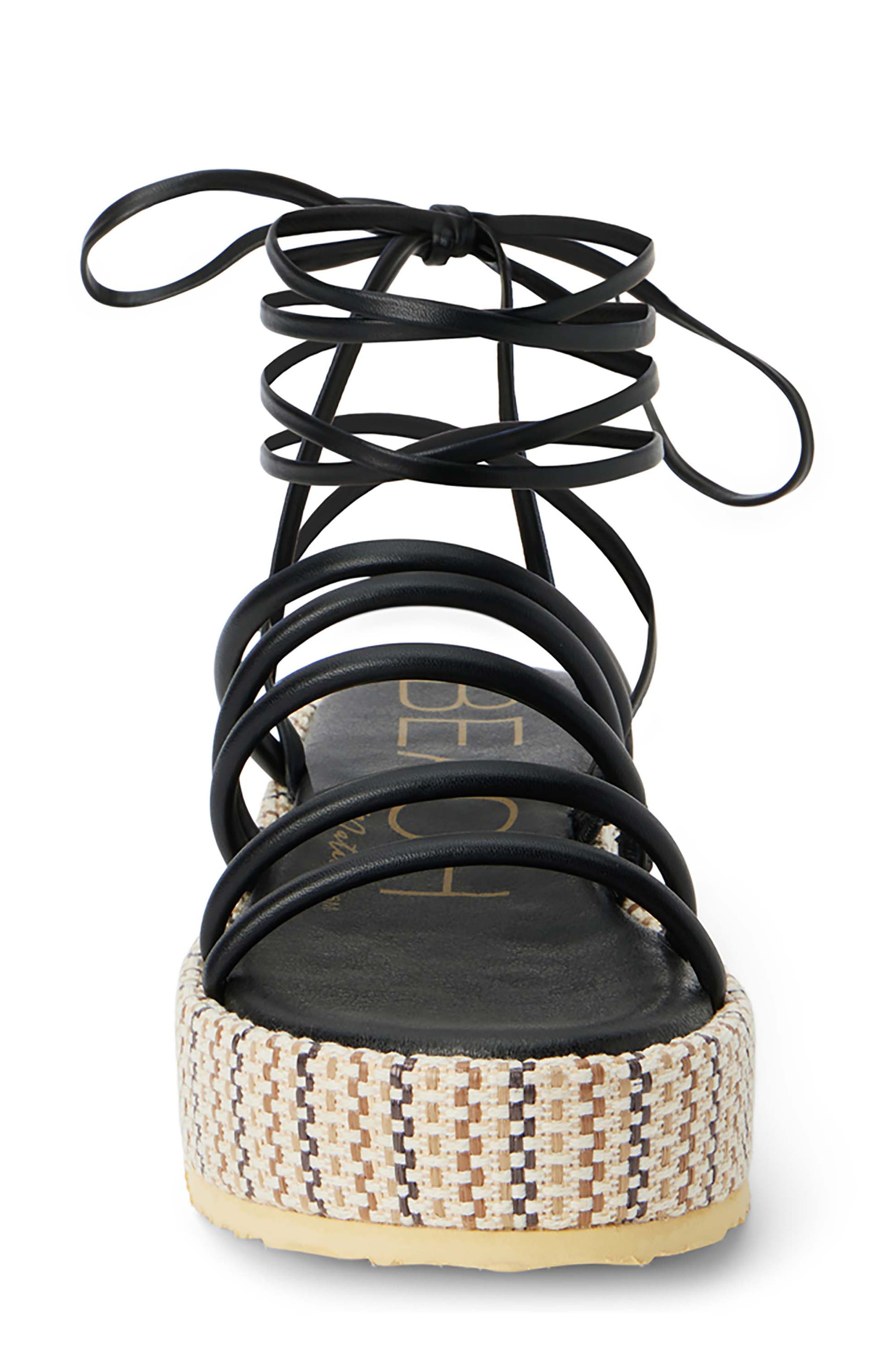 BEACH BY MATISSE Eli Ankle Tie Platform Sandal, Alternate, color, 