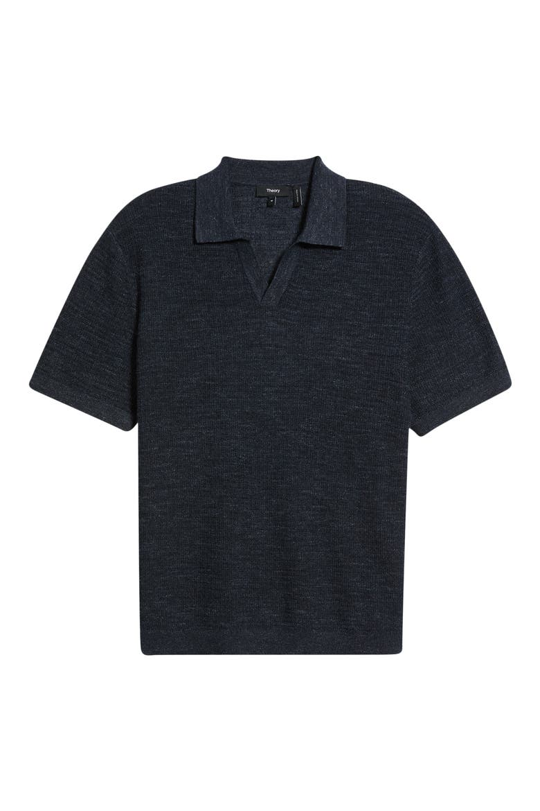 Brenan Linen Blend Polo, Alternate, color, NEW BALTIC - 0W1