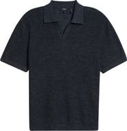Theory Brenan Linen Blend Polo