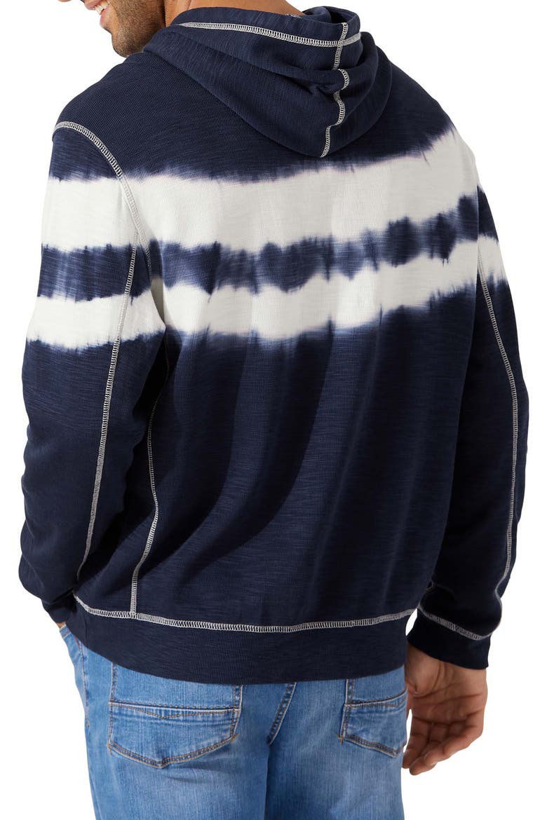 Tobago Bay Waves Cotton Blend Hoodie, Alternate, color, OCEAN DEEP