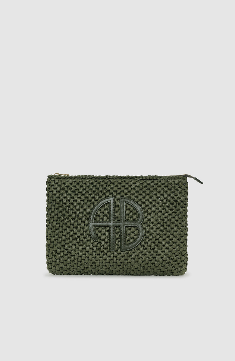 ANINE BING Rio Pouch, Alternate, color, Olive