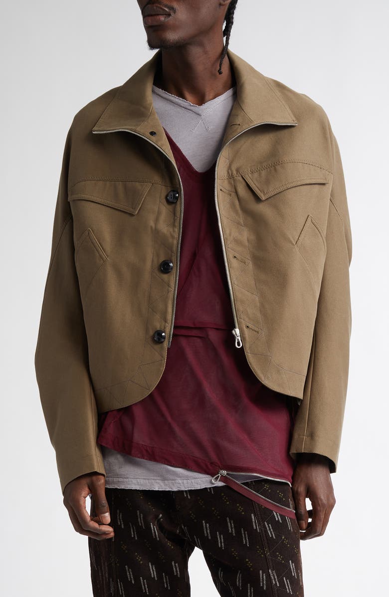 KIKO KOSTADINOV Jacklight Cotton Blend Stretch Twill Jacket, Main, color, 