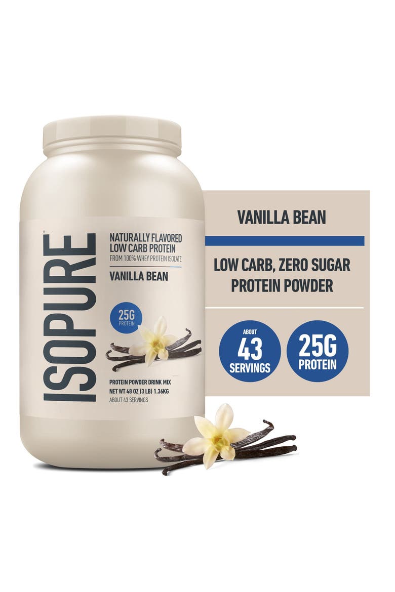 Low Carb Naturally Sweetened Vanilla Protein Powder, Main, color, None