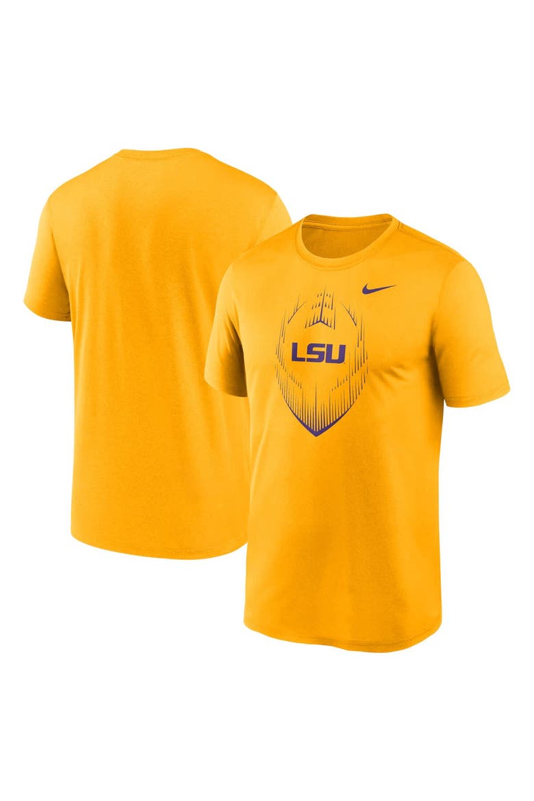 Men's Nike Gold LSU Tigers Primetime Legend Icon Performance T-Shirt, Alternate, color, Gold