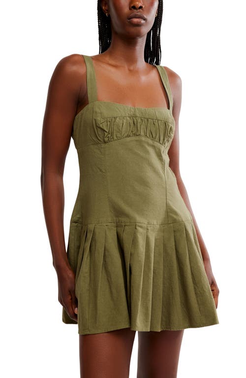 Free People Azasia Minidress In Crystal Kelp