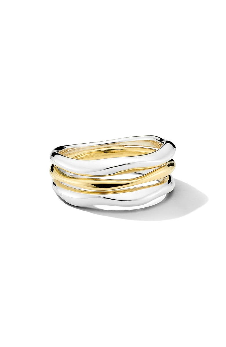 Ippolita Classico Triple Band Squiggle Ring, Main, color, 