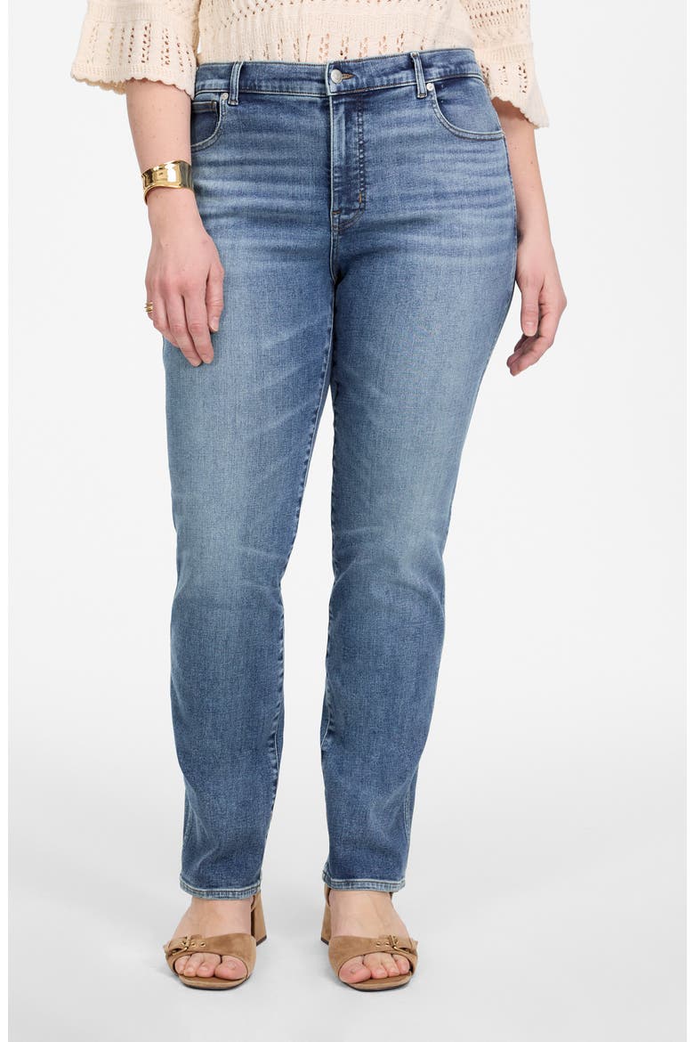 High Waist Stovepipe Jeans, Alternate, color, ASHLAND WASH