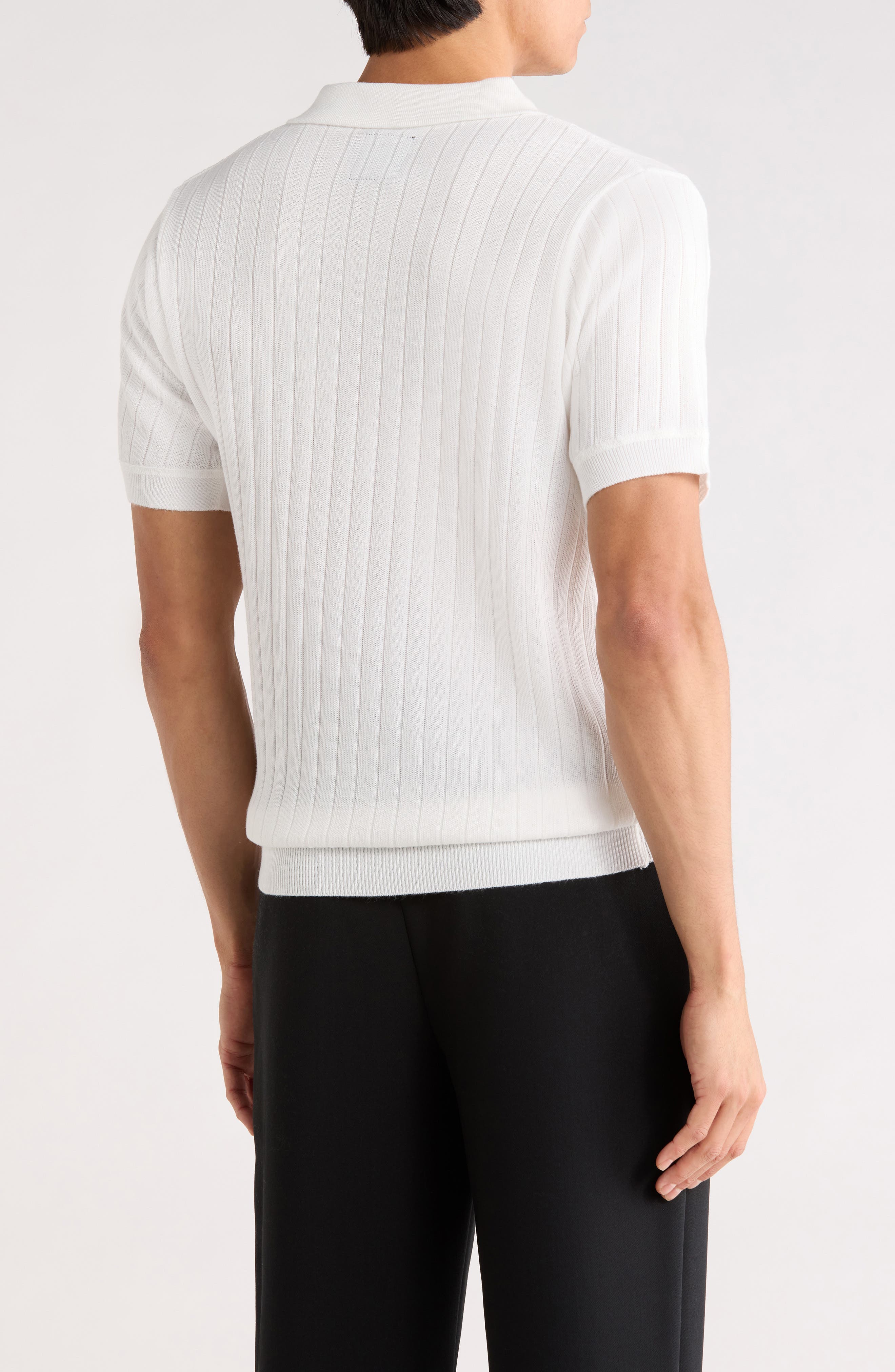 Rib Polo Sweater - image 4