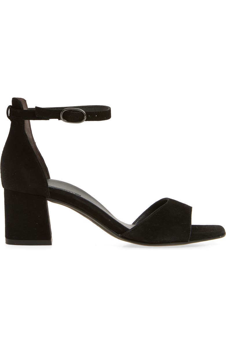 Paul Green Barbee Ankle Strap Sandal, Alternate, color, Black Suede