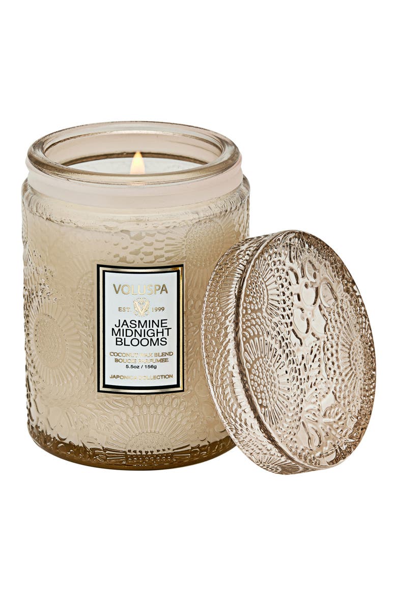Jasmine Midnight Blooms Small Jar Candle, Alternate, color, JASMINE MIDNIGHT BLOOMS