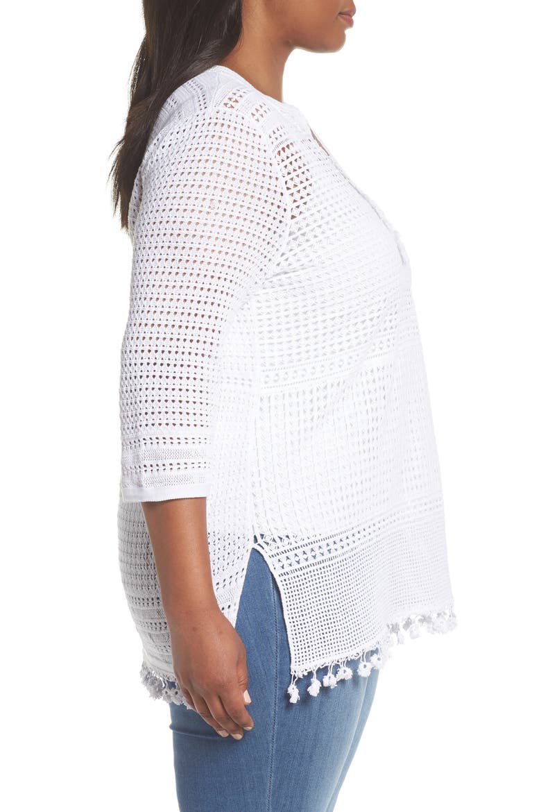 Right on Track Tunic Sweater, Alternate, color, PAPER WHITE