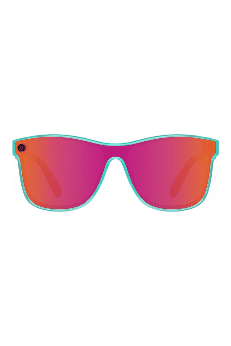 Millenia X2 138.5mm Polarized Square Sunglasses, Main, color, DANCE ELECTRIC