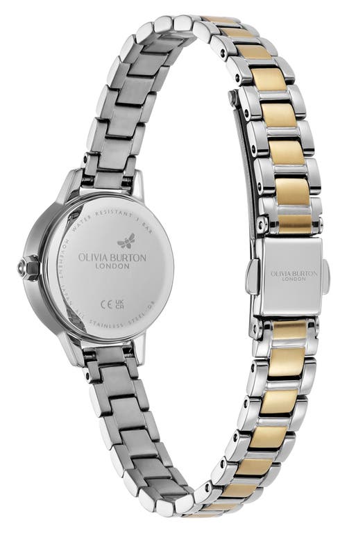 Olivia Burton Women's Mini Classic Two-tone Stainless Steel Bracelet Watch, 23mm In Silver