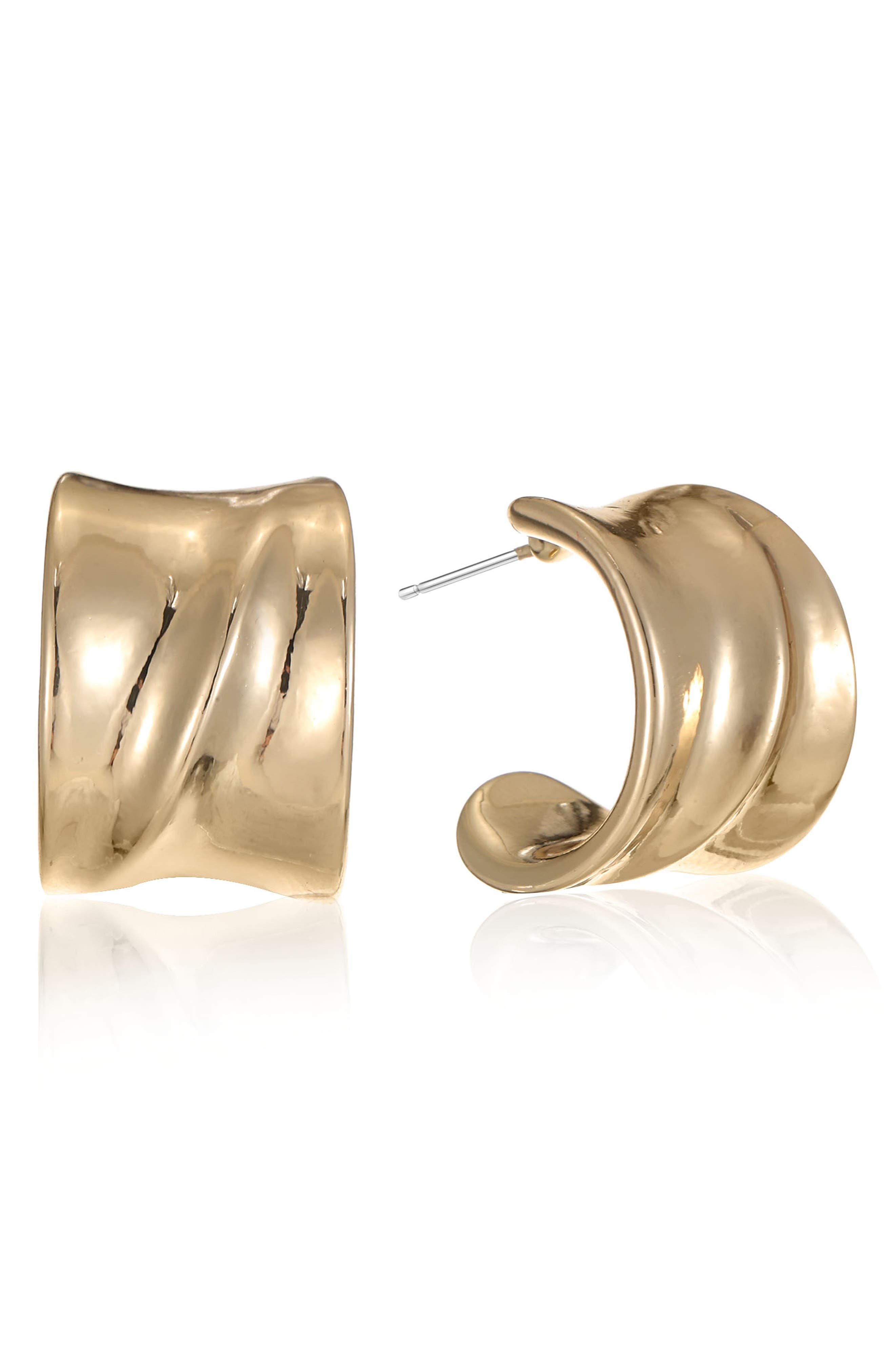 Sculptural Ribbed Earrings