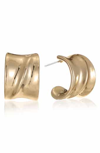 Sculptural Ribbed Earrings