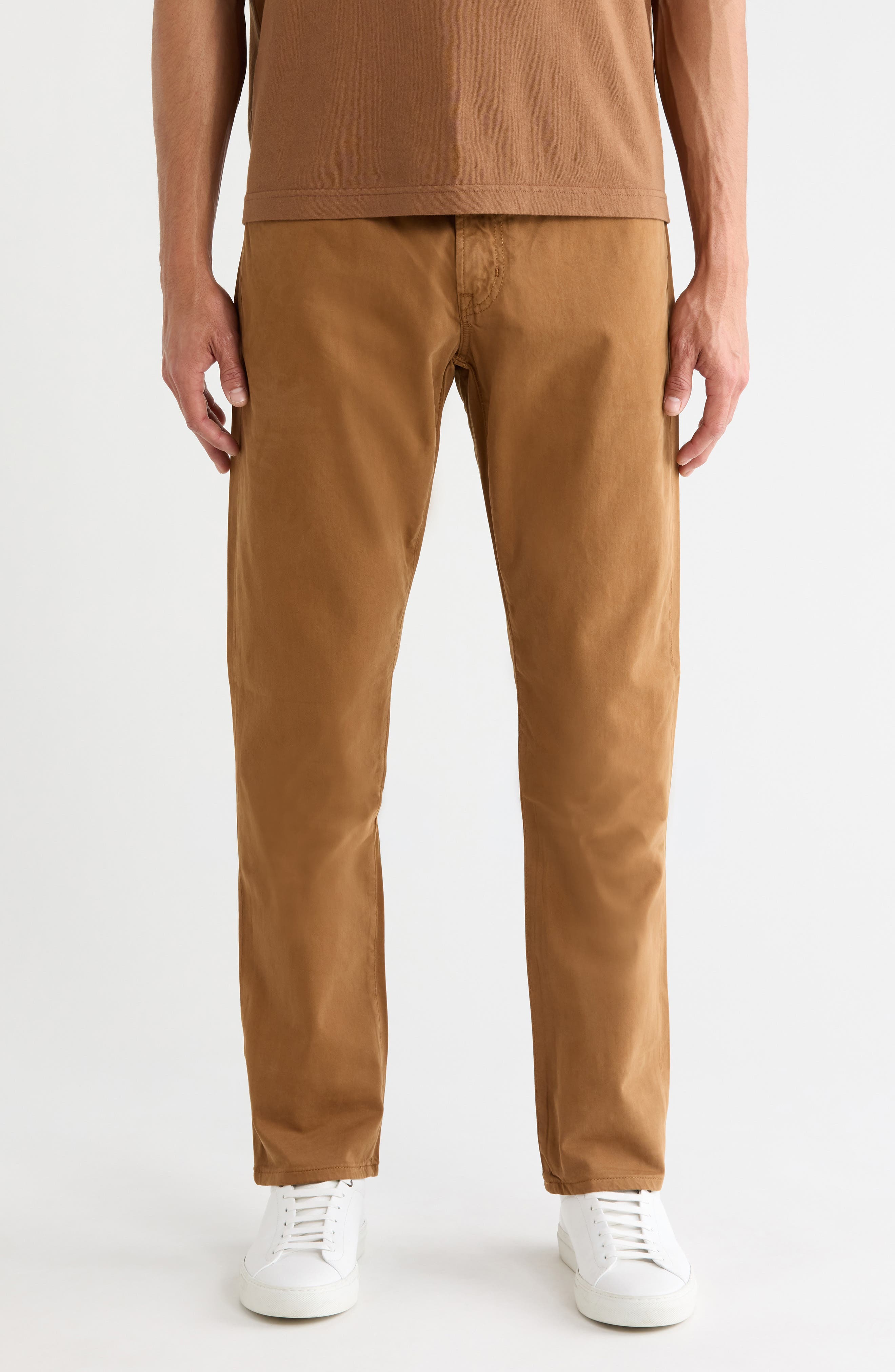 AG Everett Stretch Sateen Slim Straight Pants