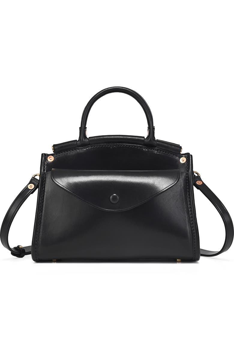 OLD TREND Laurel Genuine Leather Vintage Structured Satchel, Main, color, Black