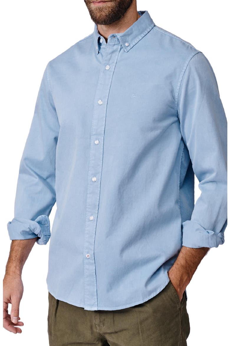 Hessle Long Sleeve Relaxed Fit Shirt, Alternate, color, Pale Blue