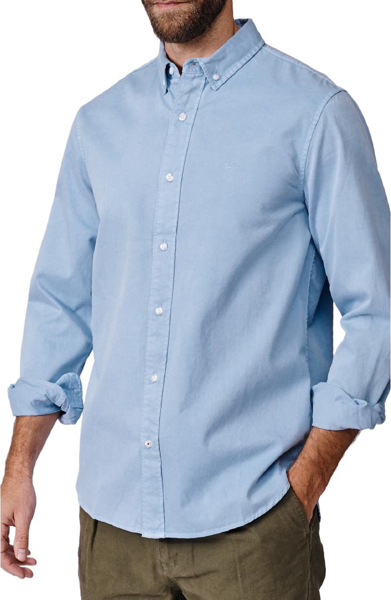 Aubin Hessle Long Sleeve Relaxed Fit Shirt, Alternate, color, Pale Blue