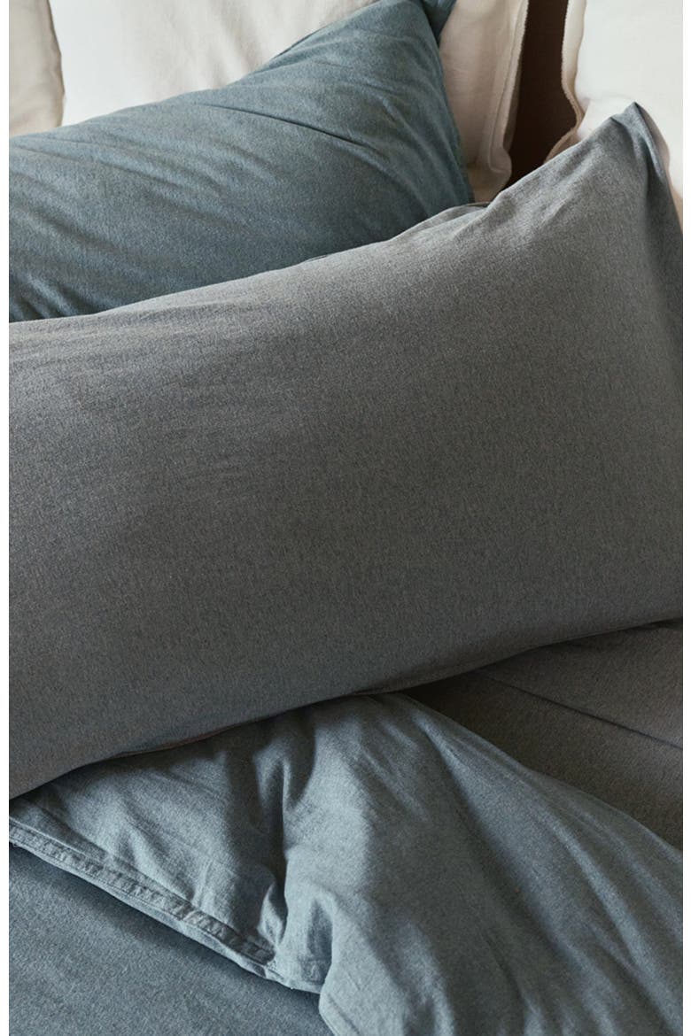 Organic Cotton Organic Favorite Tee Jersey Pillowcase 2-Pack, Alternate, color, Medium Grey Heather
