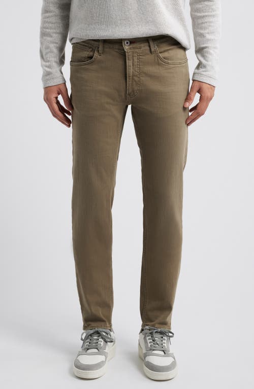 Brax Chuck Modern Fit Five-Pocket Pants in Olive 