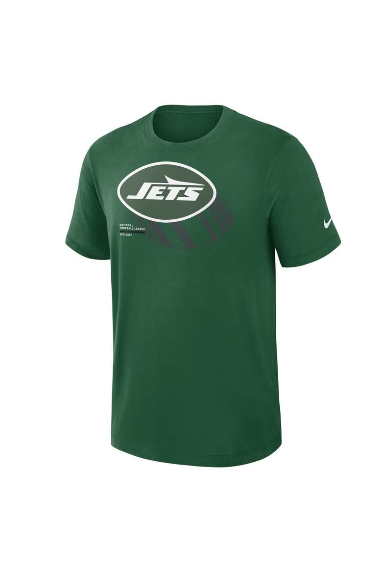 Men's Nike Green New York Jets Left End Run Slub Performance T-Shirt, Alternate, color, Green