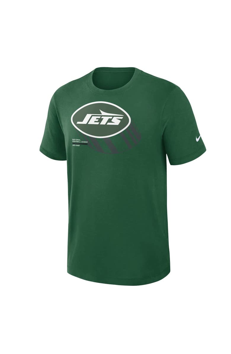 Nike Men's Nike Green New York Jets Left End Run Slub Performance T-Shirt, Alternate, color, Green