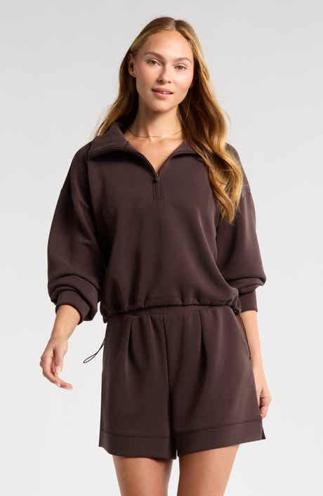 Zella Ultrasoft Knit Half Zip Pullover
