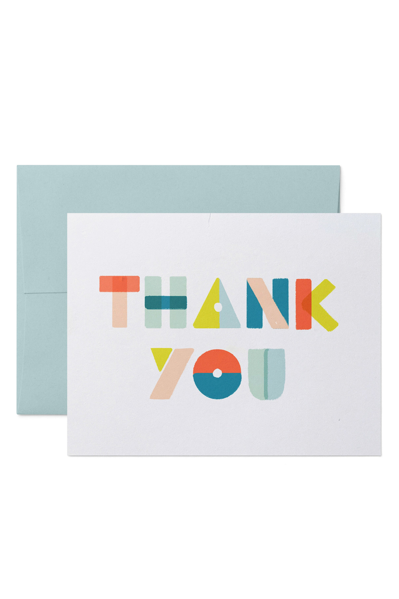 Thank You Shapes Boxed Set of 8 Cards, Main, color, Thank You Shapes