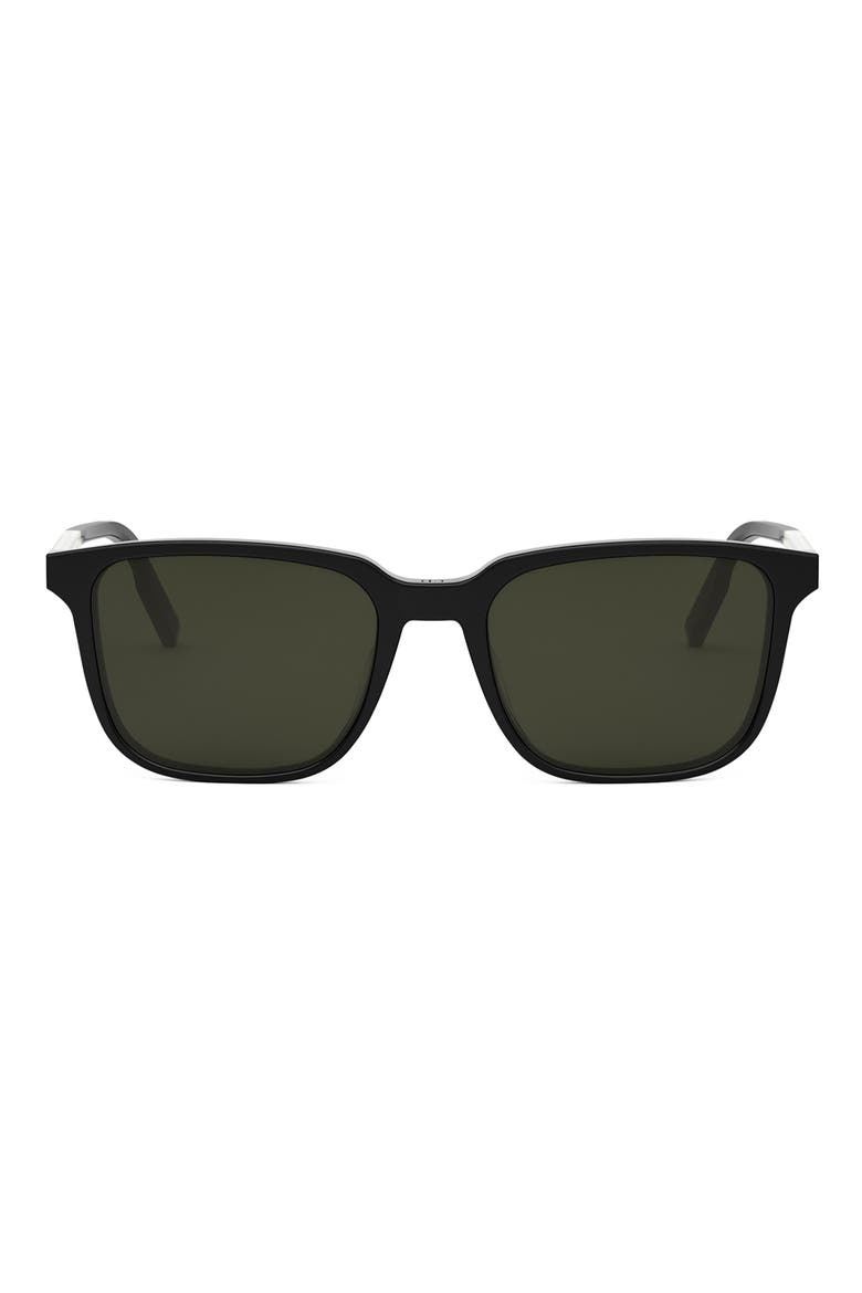 'DiorTag SU 56mm Square Sunglasses, Main, color, BLACK/ OTHER / GREEN