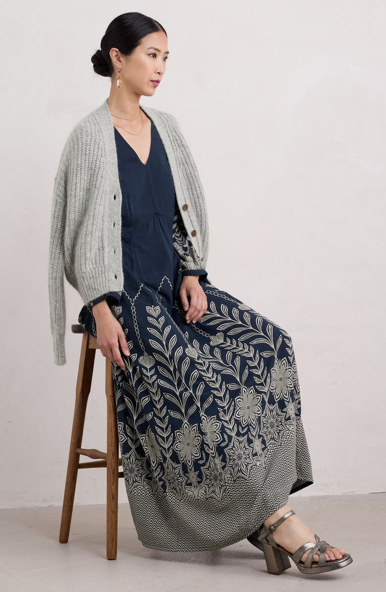 Seasalt Cornwall High Woods Long Sleeve Maxi Dress, Alternate, color, 