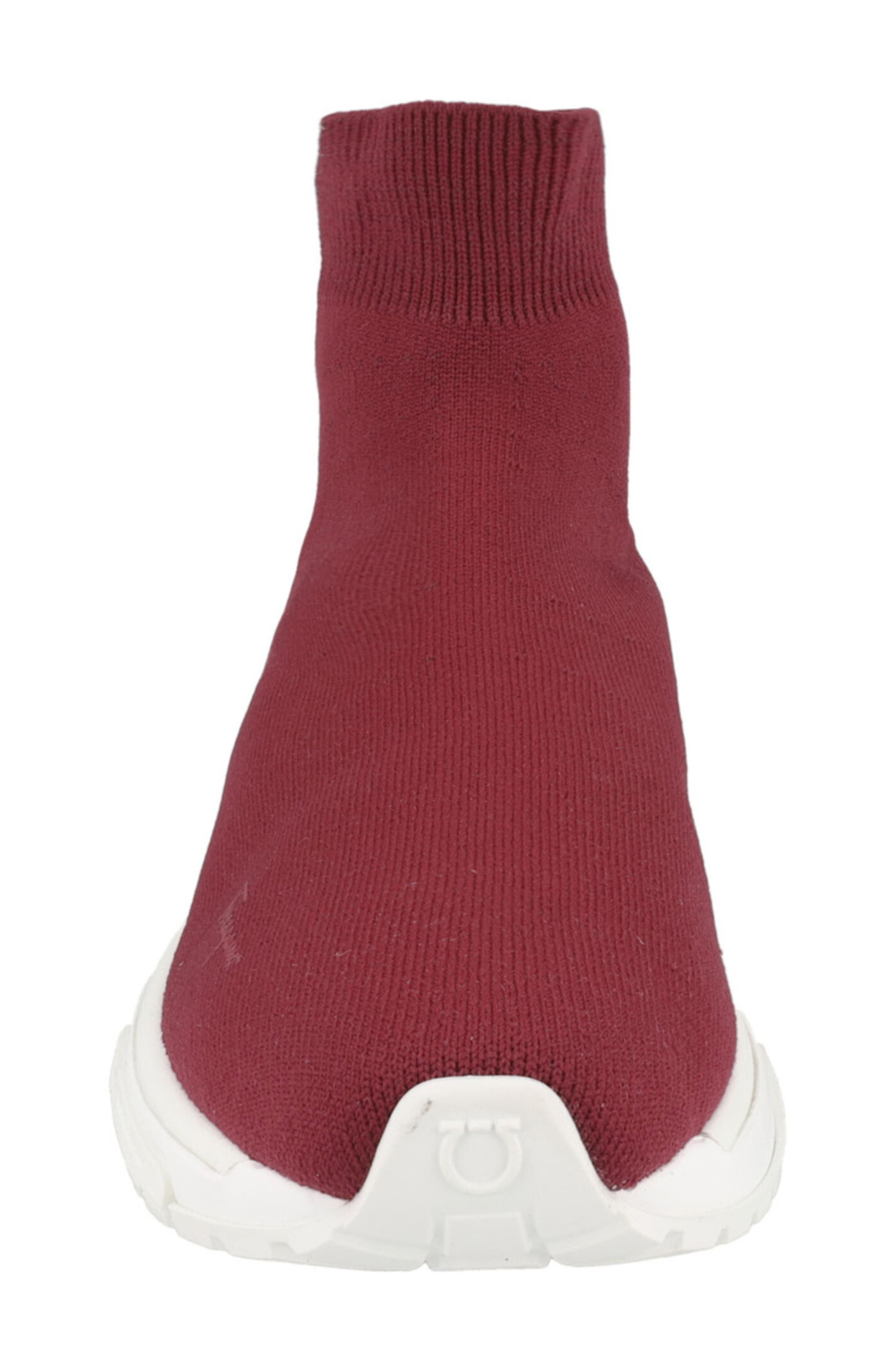 FERRAGAMO Ninette Knit Sock High Top Sneaker, Alternate, color, Red