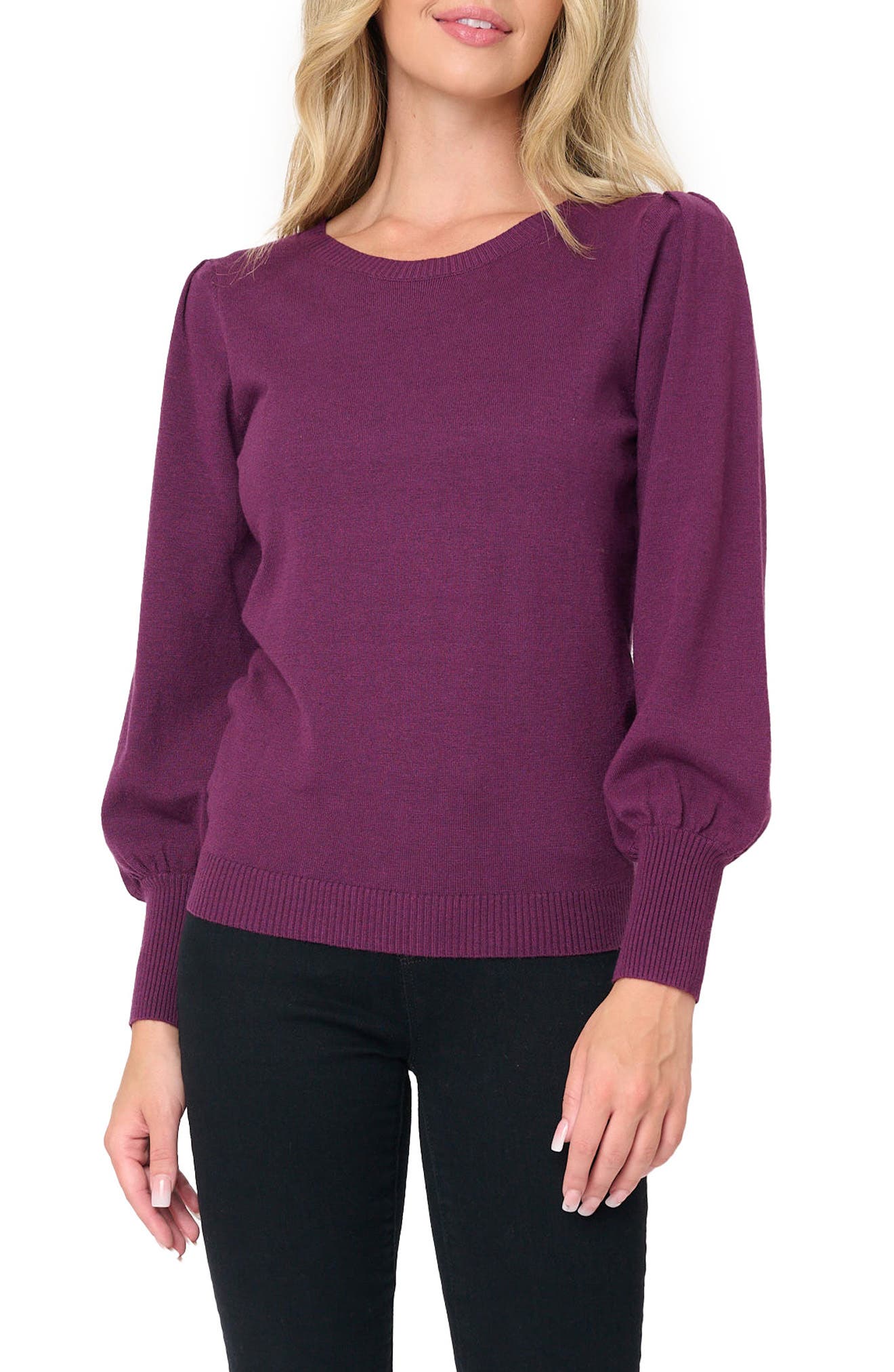 Silver Bells Blouson Sleeve Sweater - image 3