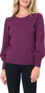 GIBSONLOOK Silver Bells Blouson Sleeve Sweater