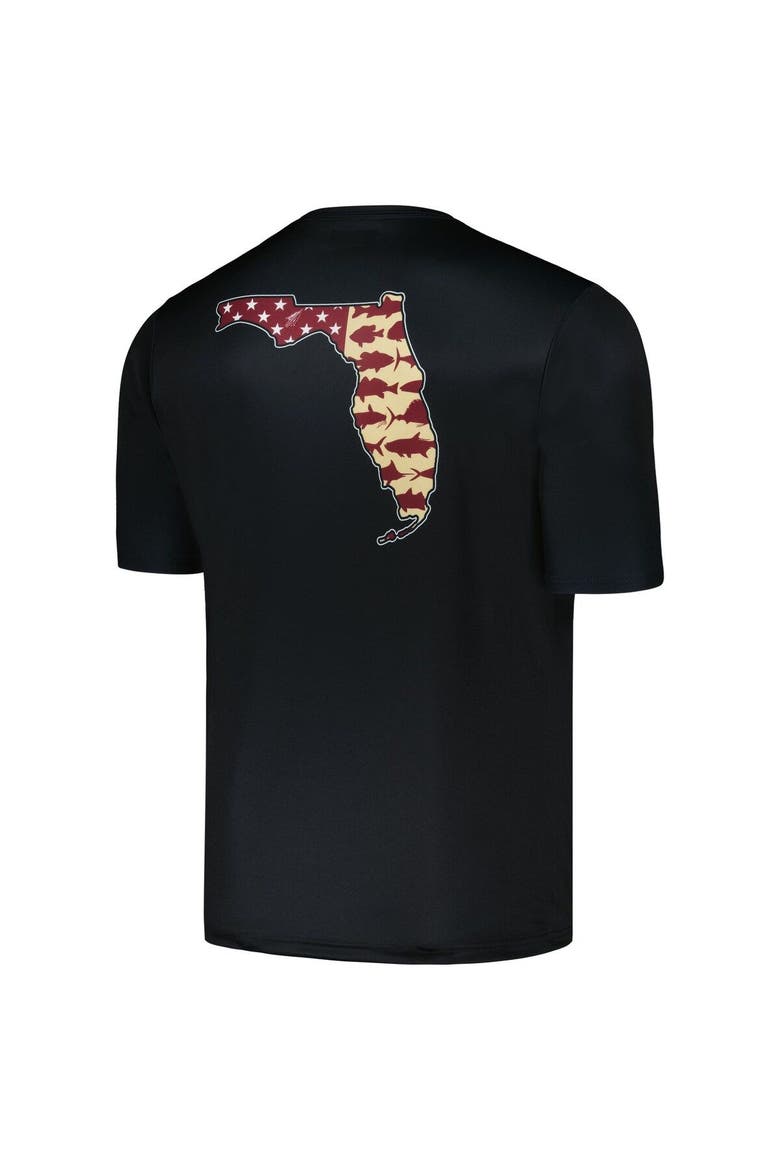 Men's Columbia Black Florida State Seminoles Terminal Tackle State Omni-Shade T-Shirt, Alternate, color, Black
